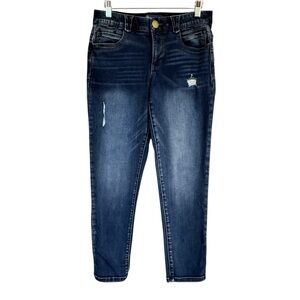 Democracy “Ab”solution® Distressed Ankle Skimmer Jeans Style B1178KECC Women’s 6